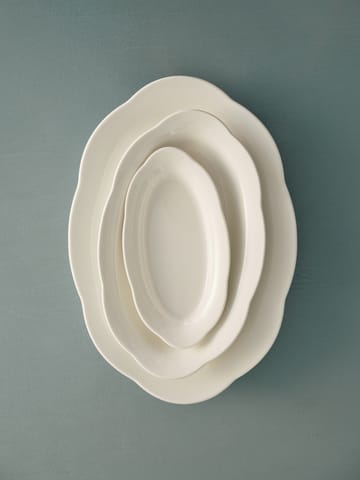 Silhouette oval dyb tallerken S 10x18,5 cm 2 stk - White - Serax