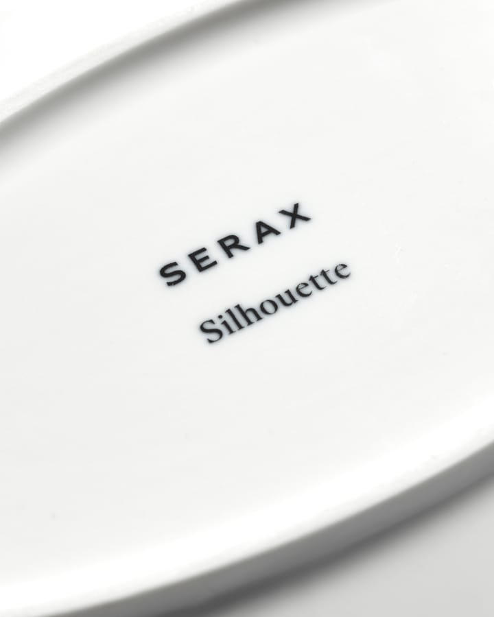 Silhouette oval tallerken M 15x24,5 cm, White Serax