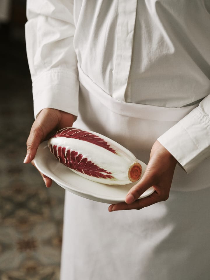 Silhouette oval tallerken M 15x24,5 cm, White Serax