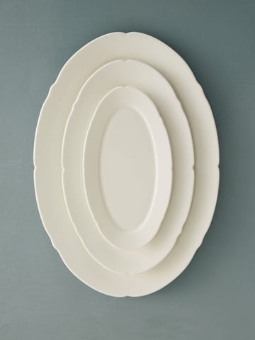 Silhouette oval tallerken M 15x24,5 cm - White - Serax