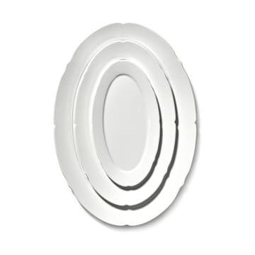 Silhouette oval tallerken M 15x24,5 cm - White - Serax