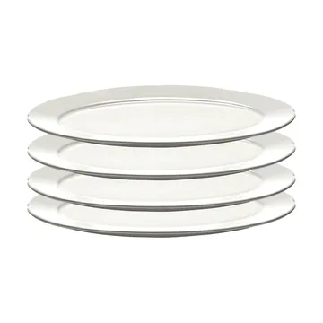 Silhouette oval tallerken S 10x18,5 cm 4 stk - White - Serax