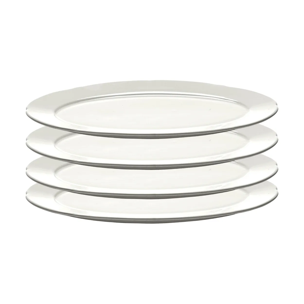 Serax Silhouette oval tallerken S 10x18,5 cm 4 stk White