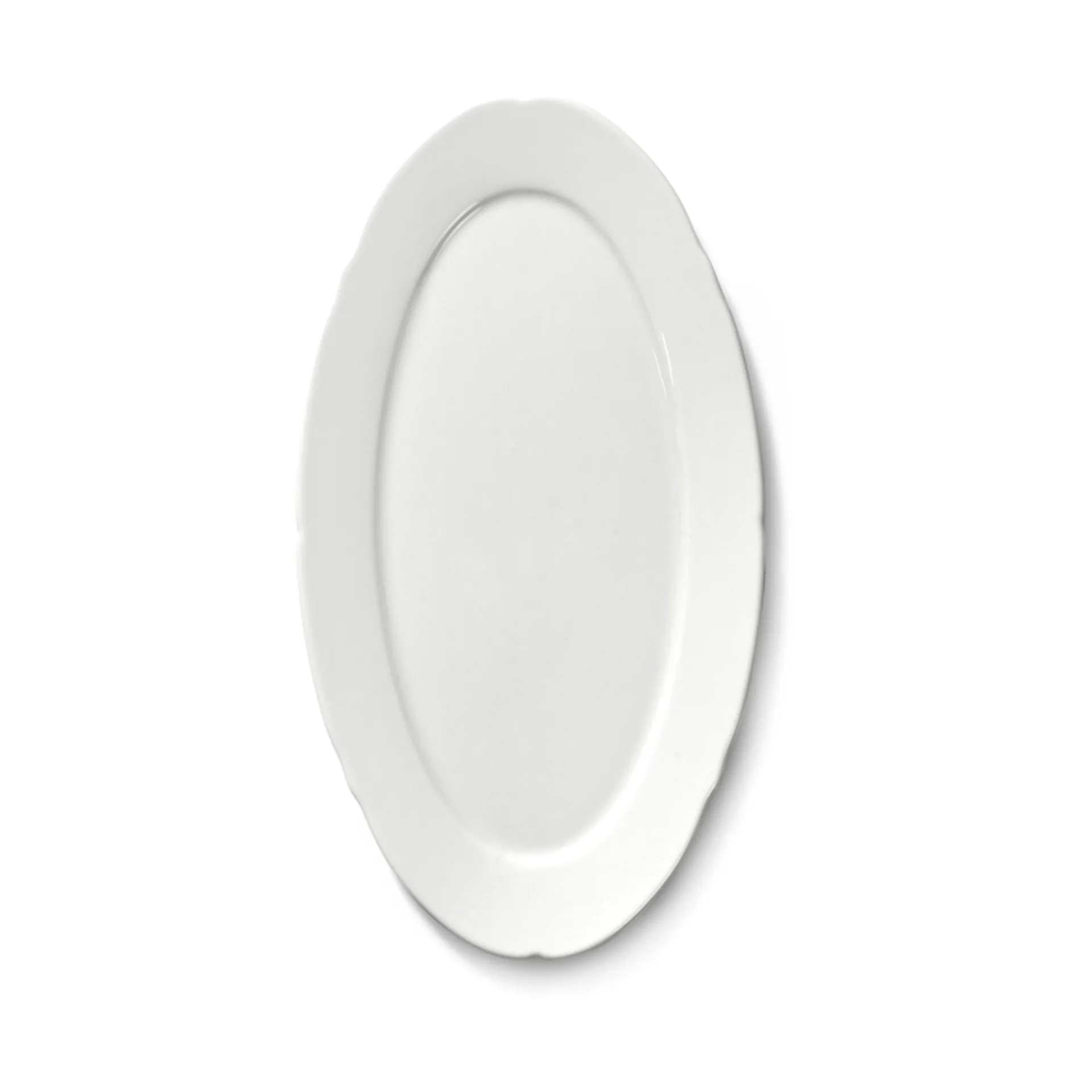 Silhouette oval tallerken S 10x18,5 cm 4 stk, White Serax