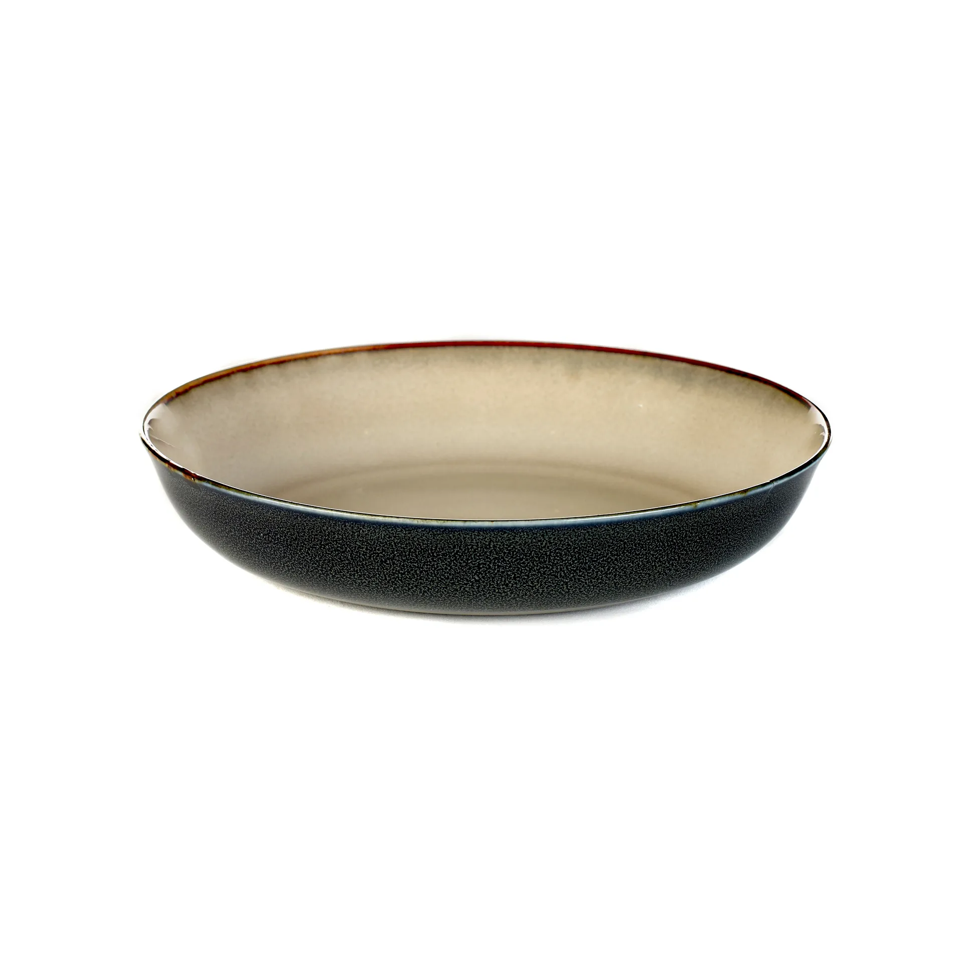Terres de Rêves asiet 17,5 cm, Misty grey/Dark blue Serax