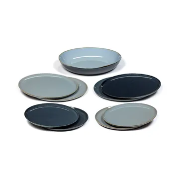 Terres de Rêves dinner set 9 dele - Smokey blue-dark blue - Serax