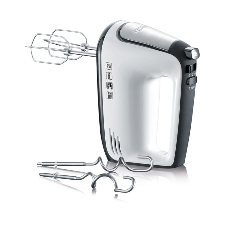 Severin HM 3830 håndmixer - Hvid-sort-rustfrit stål - Severin