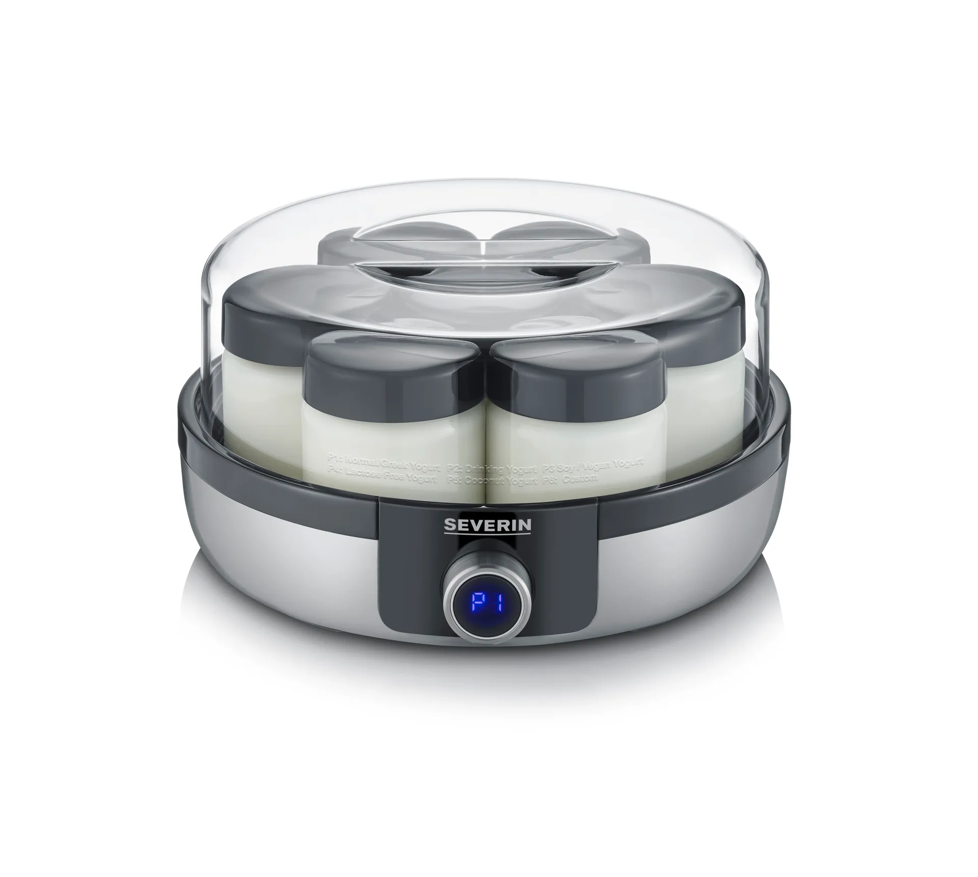 Severin JG 3521 yoghurt maker deluxe, Rustfrit stål Severin