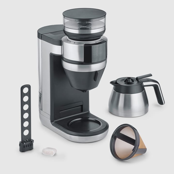 Severin KA 4851 FILKA helautomatisk kaffemaskine, Børstet stål-sort Severin