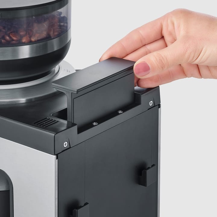 Severin KA 4851 FILKA helautomatisk kaffemaskine, Børstet stål-sort Severin