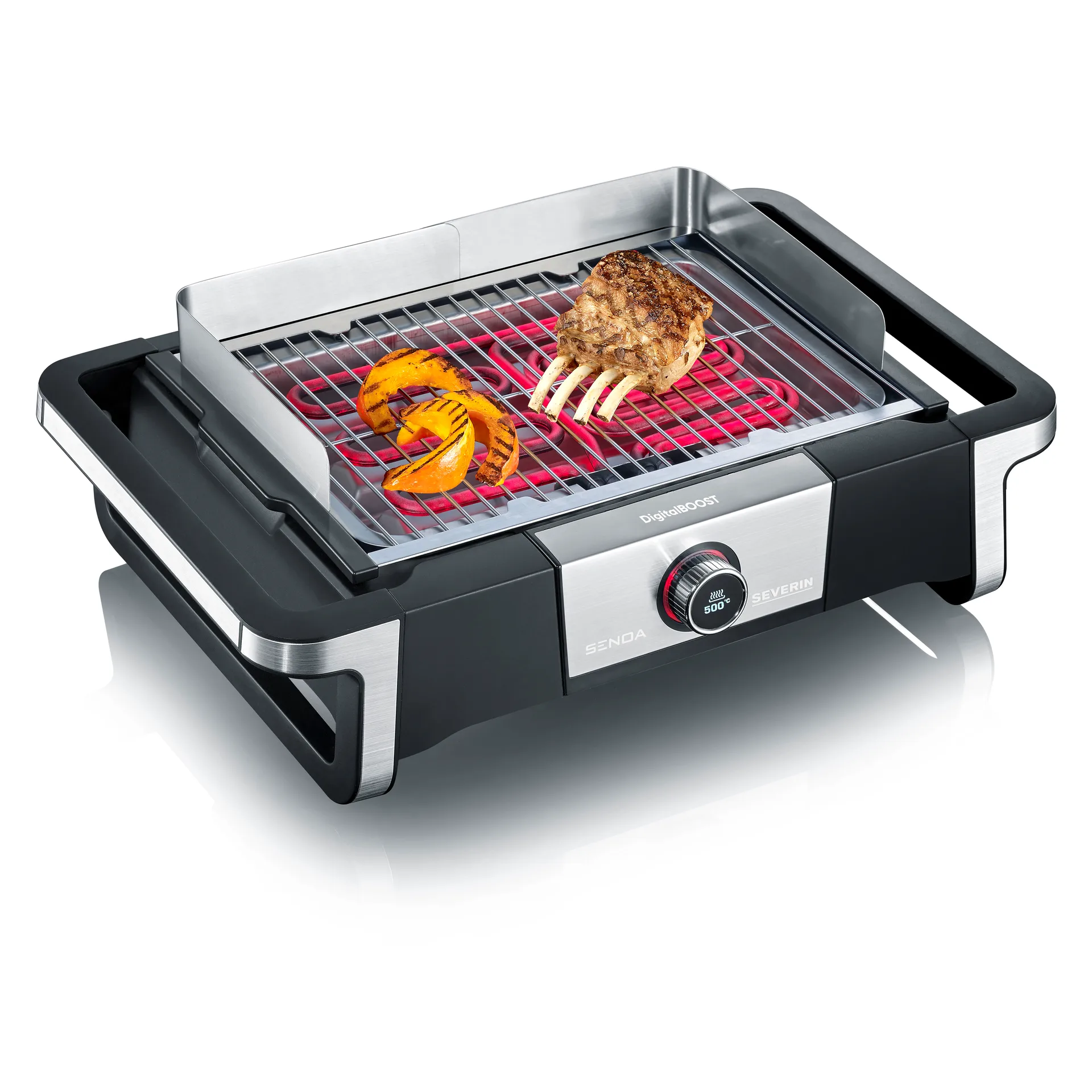 Severin PG 8114 Senoa DigitalBoost elgrill, Sort Severin