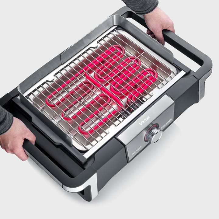 Severin PG 8117 Senoa Boost elgrill med stativ, Sort Severin