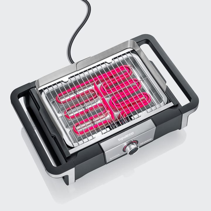 Severin PG 8118 Senoa DigitalBoost elgrill med stativ, Sort Severin