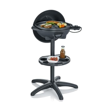 Severin PG 8541 elektrisk kuglegrill med stativ og låg - Sort - Severin
