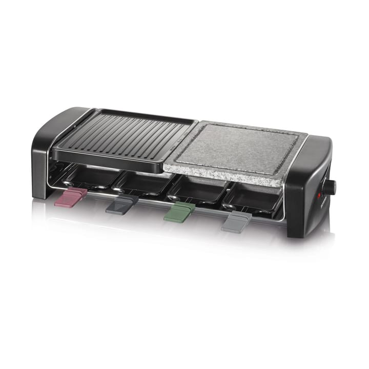 Severin RG 9645 raclette kombi basic 8 pander, Sort Severin