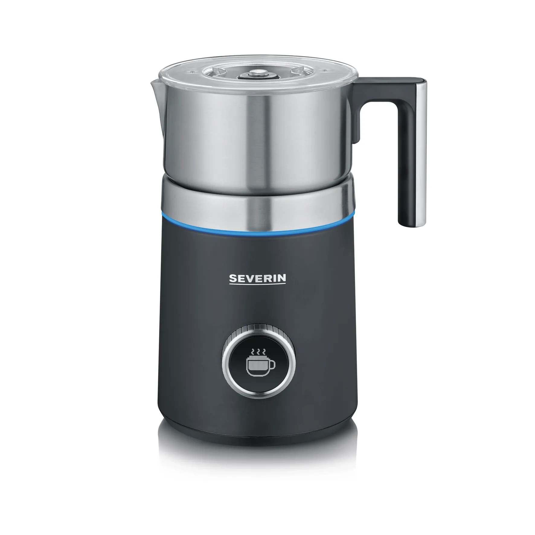 Severin SM 3587 Spuma Plus mælkeskummer 700 ml, Sortgrå Severin
