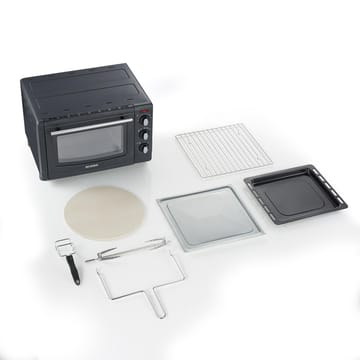Severin TO 2068 mini-ovn med pizzasten 20 L - Sort - Severin