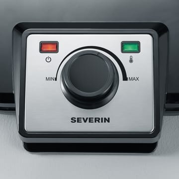 Severin WA 2106 vaffeljern dobbelt - Sort - Severin