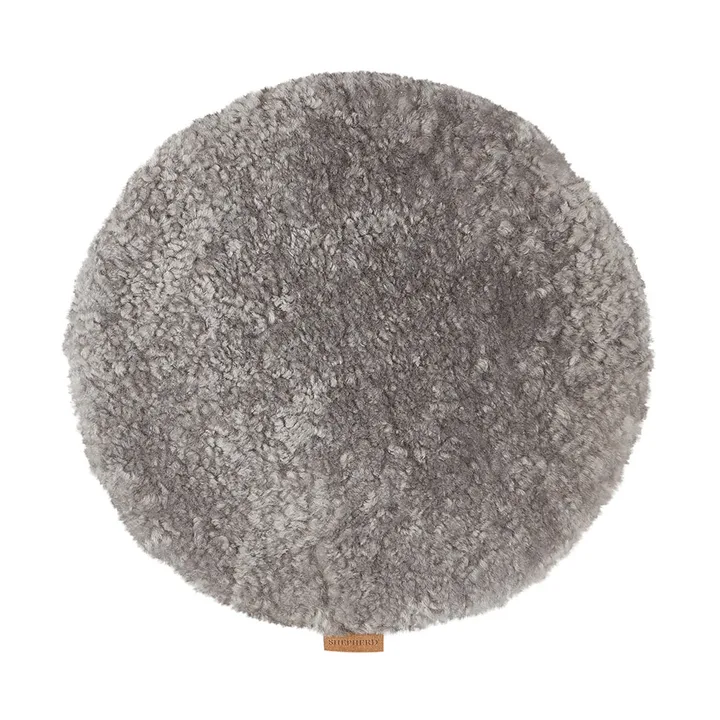 Jill stolehynde polstret - Granit (grå), Ø36 cm - Shepherd of Sweden