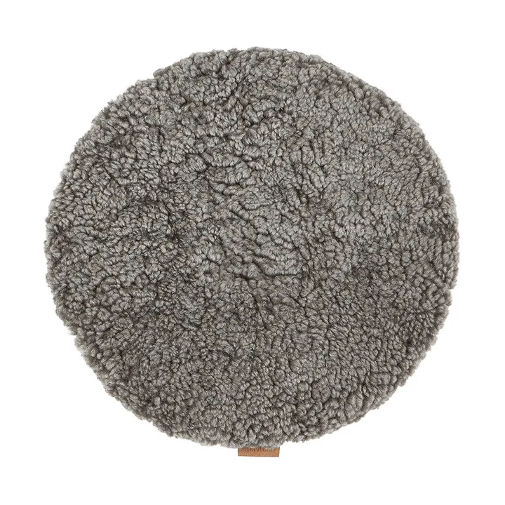 Jill stolesæde polstret - Grågrafit (grå), Ø36 cm - Shepherd of Sweden