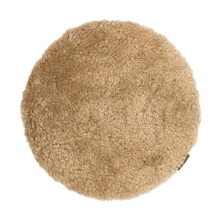 Jill stolesæde polstret - Sand (beige), Ø36 cm - Shepherd of Sweden