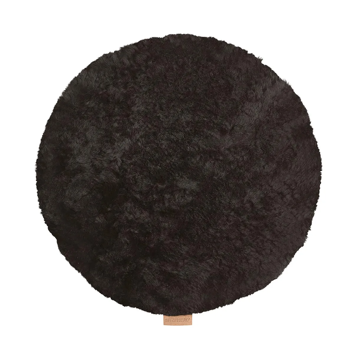 Jill stolesæde polstret, Sort, Ø36 cm Shepherd of Sweden