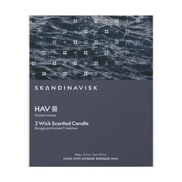 Hav duftlys - 350 g, 2 væger - Skandinavisk