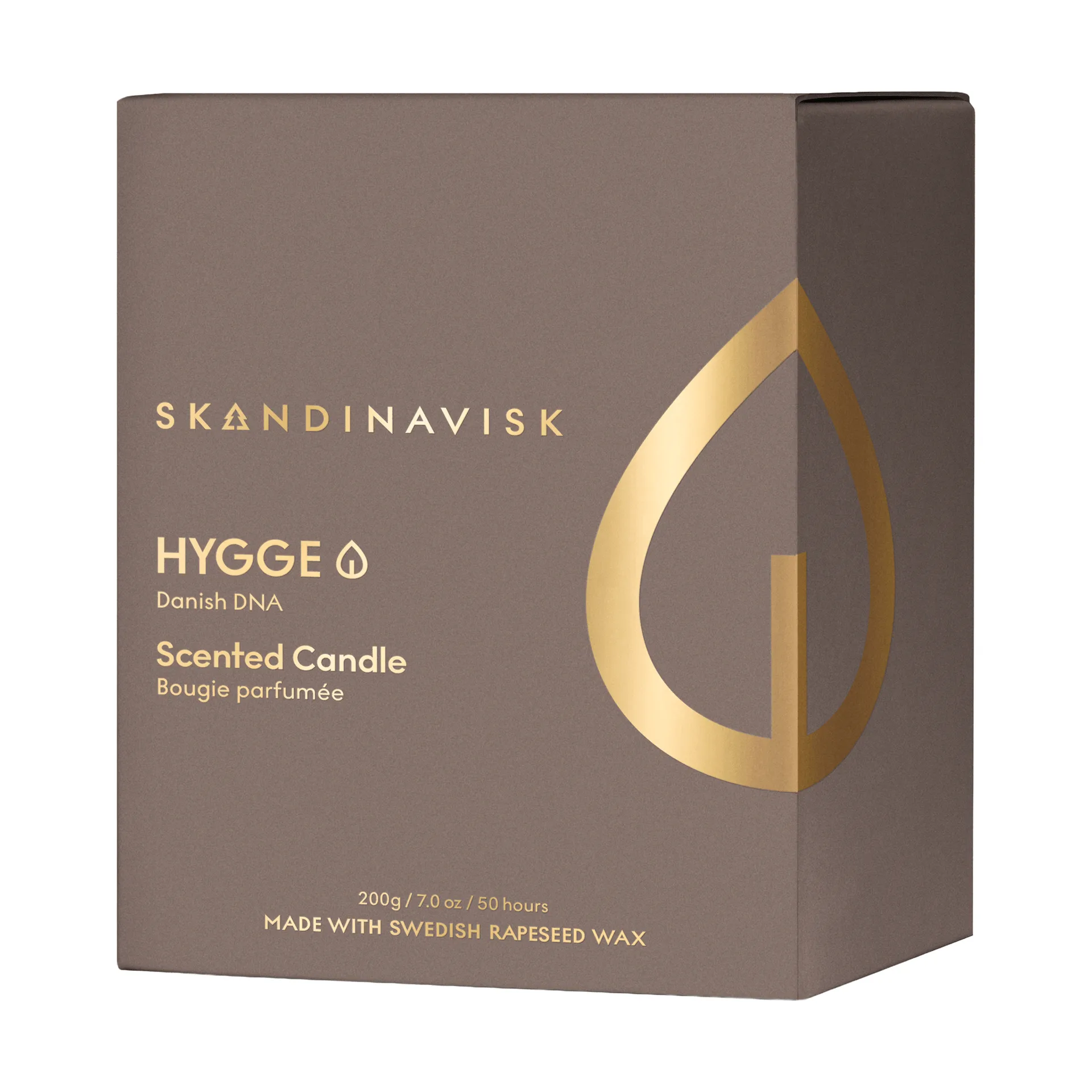 Hygge Gold Symbol duftlys, 200 g Skandinavisk