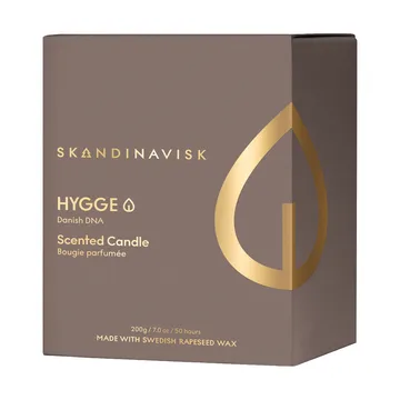 Hygge Gold Symbol duftlys - 200 g - Skandinavisk