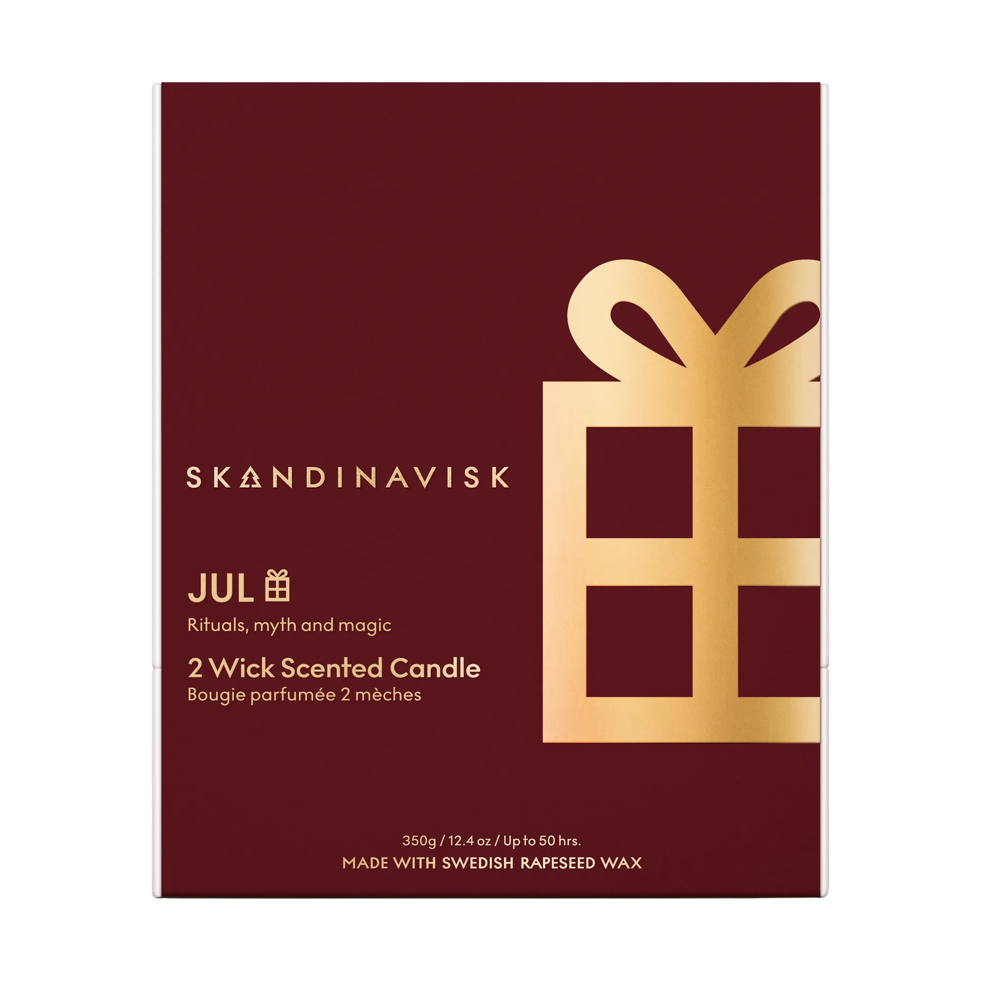 Jul Gold Symbol duftlys, 350 g, 2 væger Skandinavisk