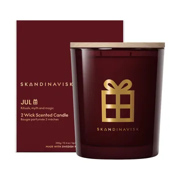 Jul Gold Symbol duftlys - 350 g, 2 væger - Skandinavisk