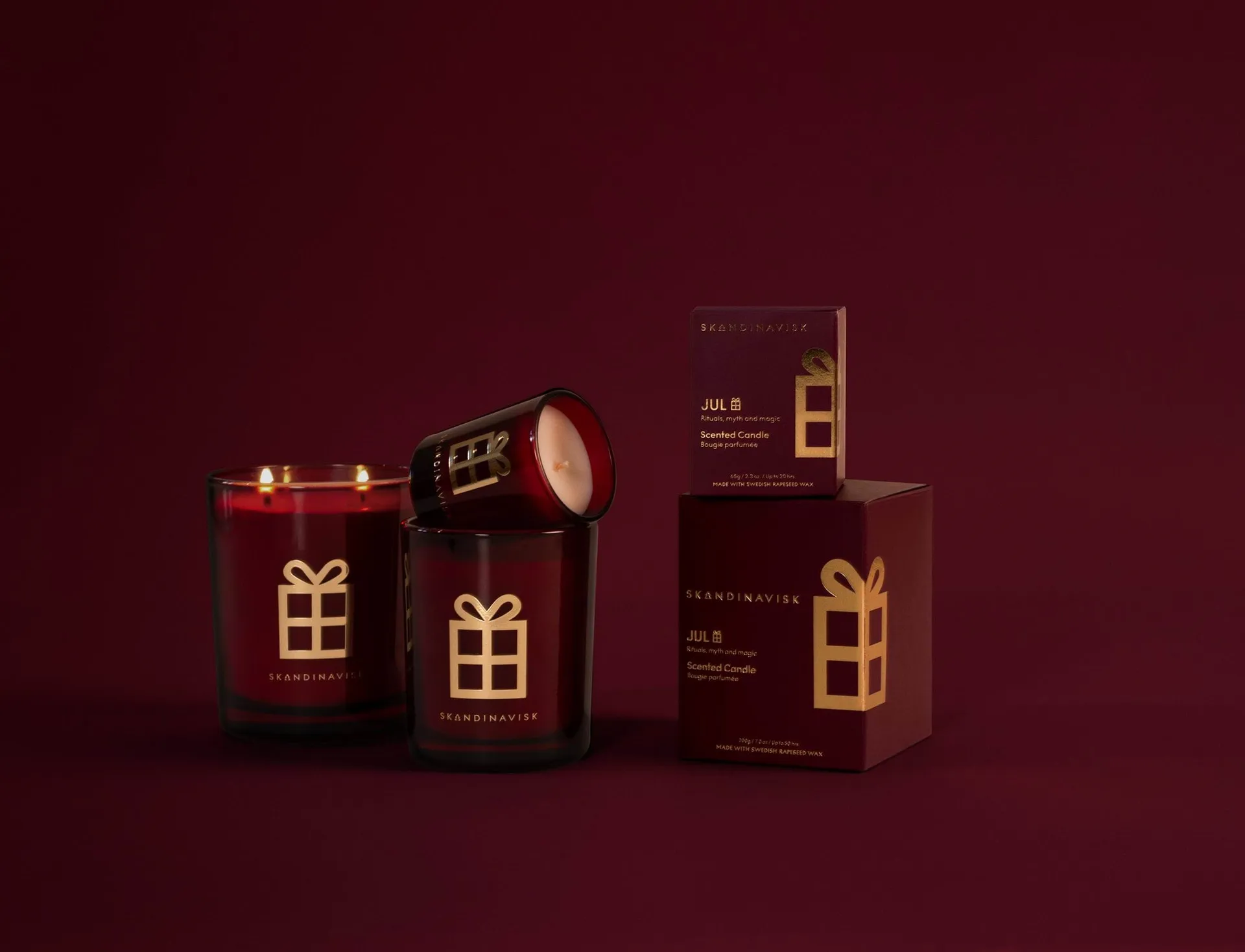 Jul Gold Symbol duftlys, 65 g Skandinavisk