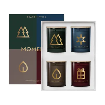 Moments duftlys gavesæt 4 dele - 65 g - Skandinavisk