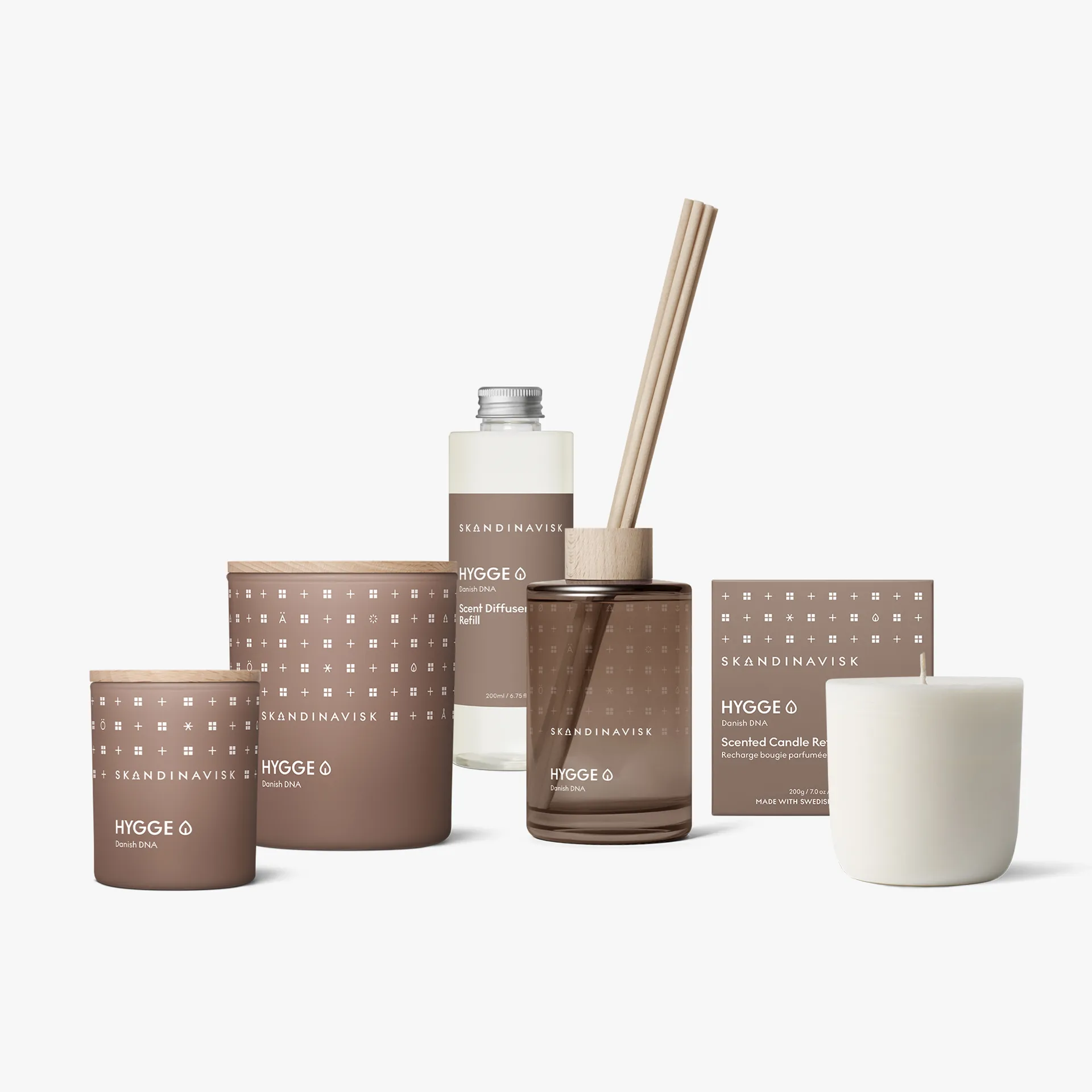 Skandinavisk refill til duftpinde 200 ml, Hygge Skandinavisk