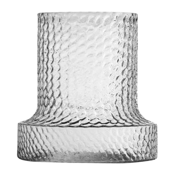 Kolonn vase struktur, 30 cm Skrufs Glasbruk