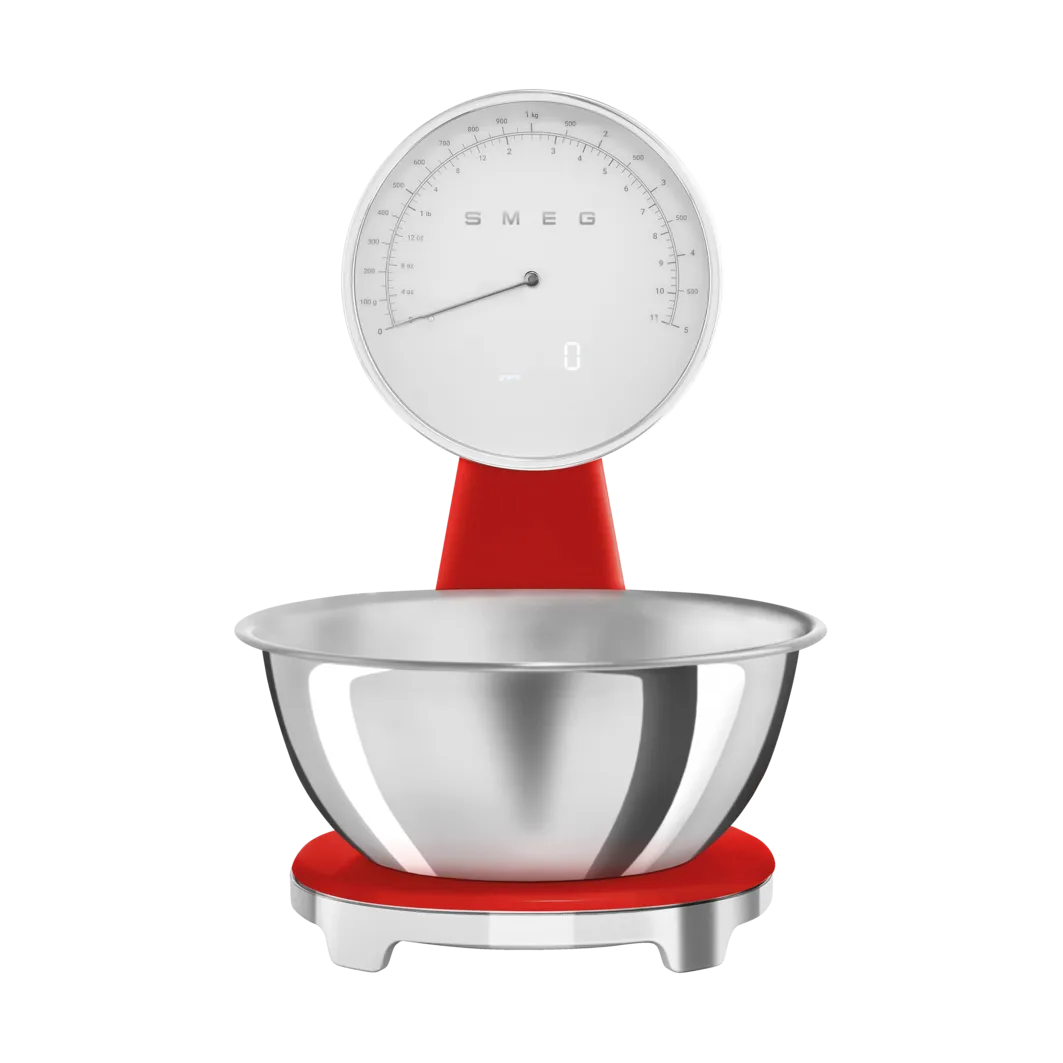 Smeg 50's Style analog køkkenvægt, Red Smeg