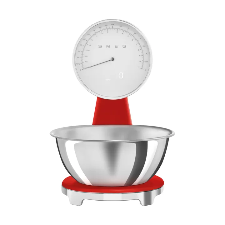 Smeg 50's Style analog køkkenvægt - Red - Smeg