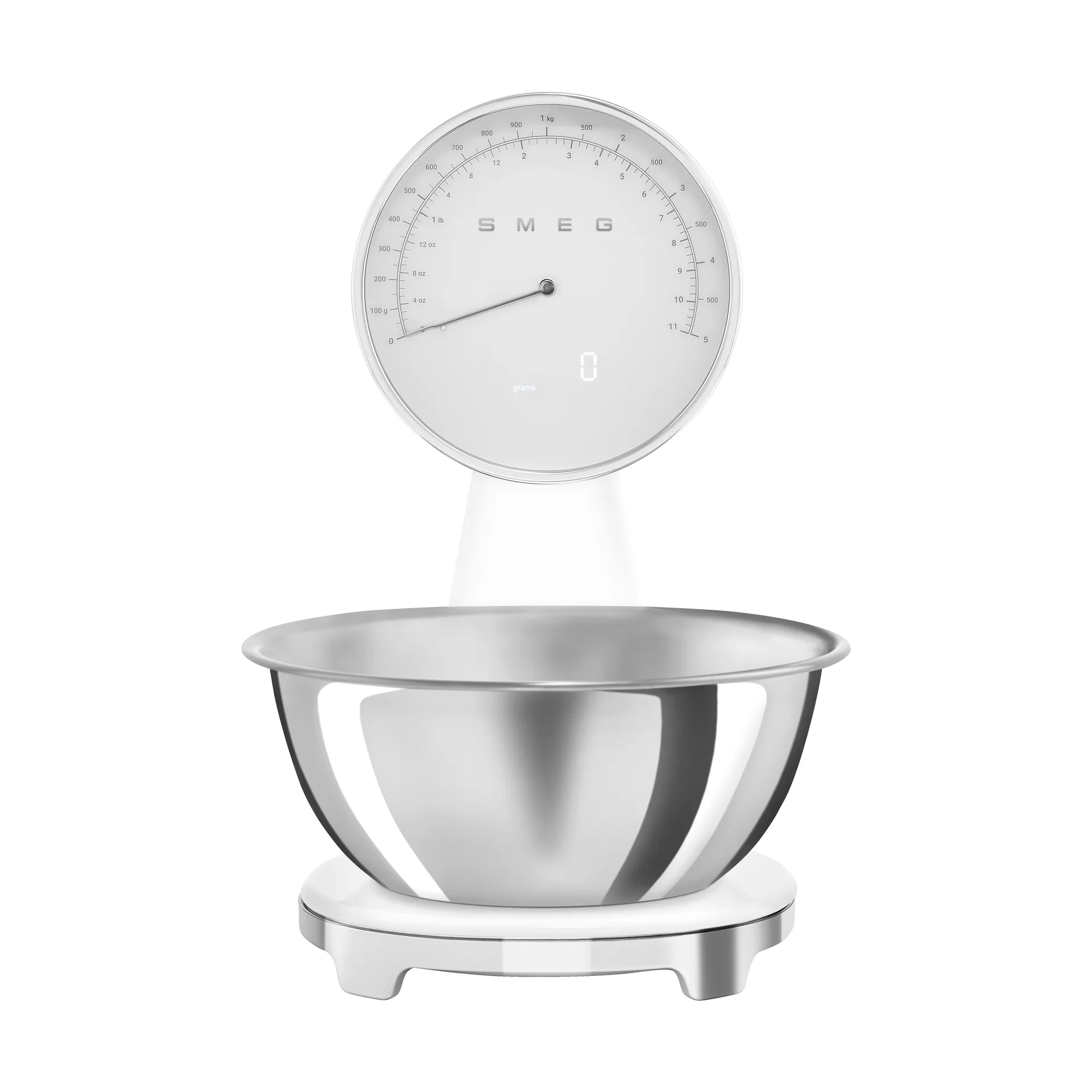 Smeg 50's Style analog køkkenvægt, White Smeg