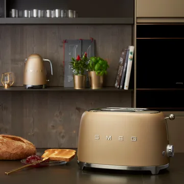Smeg 50's Style brødrister 2 skiver - Champagne - Smeg