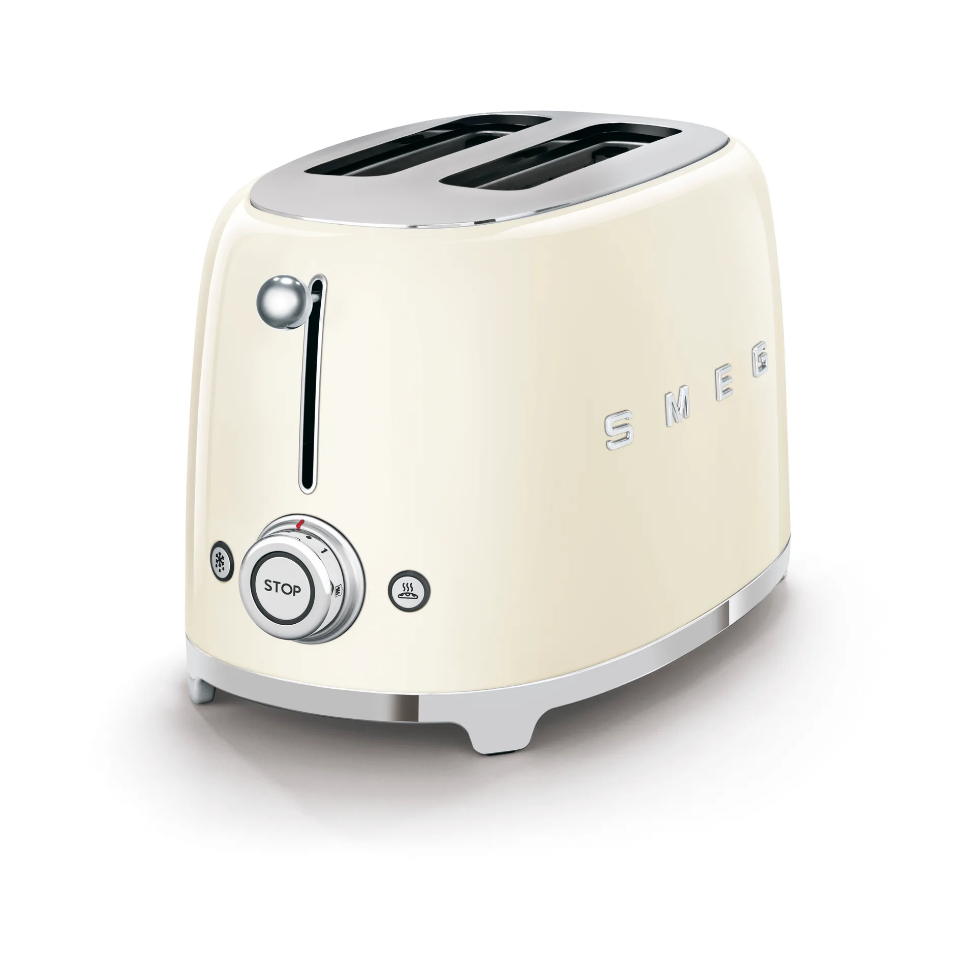 Smeg 50's Style brødrister 2 skiver, Crème hvid Smeg