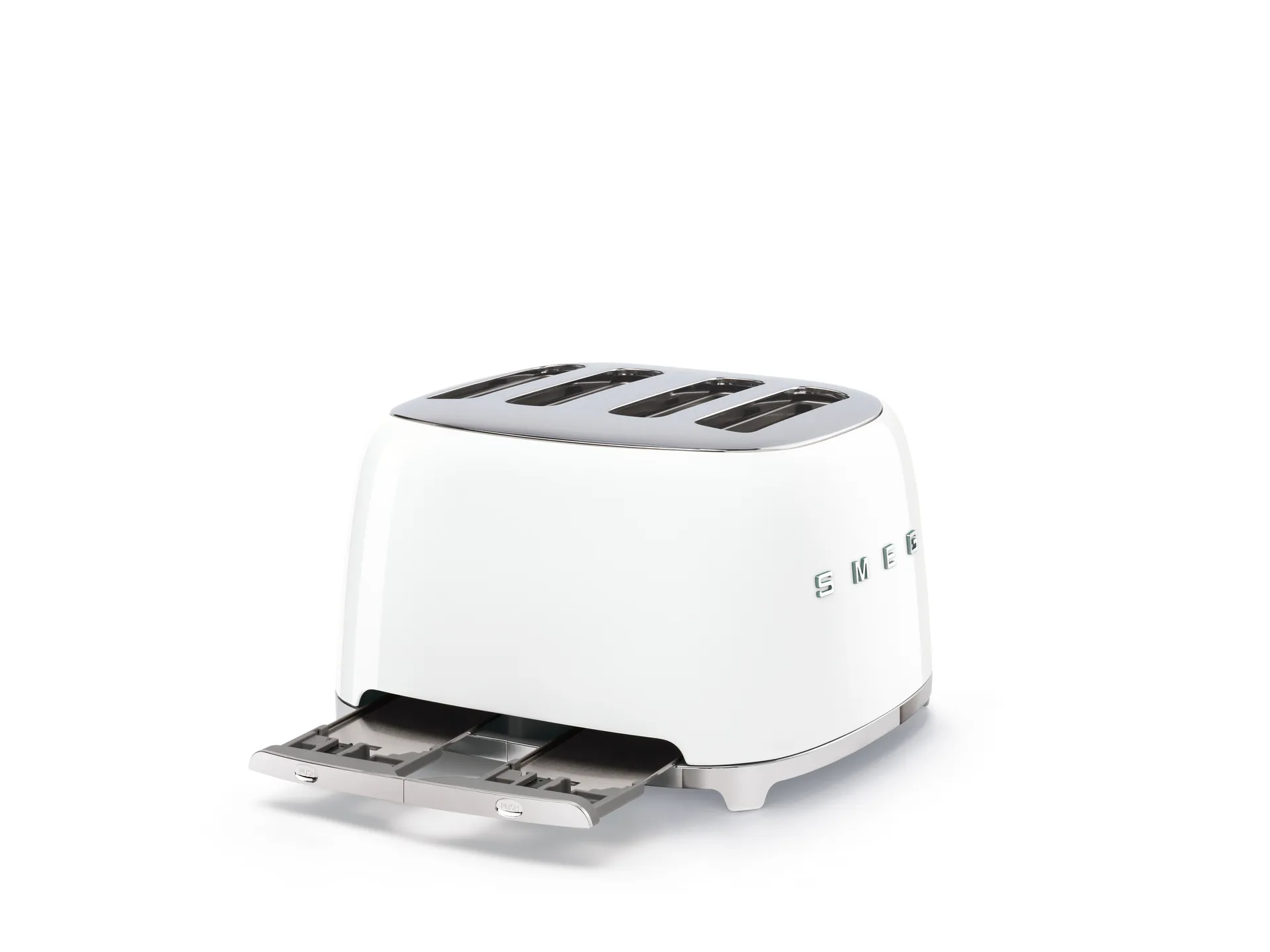 Smeg 50's Style brødrister 4x4 skiver, Hvid Smeg