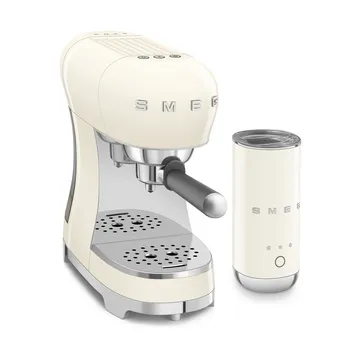 Smeg 50's Style espressomaskine med mælkeskummer - Creme - Smeg