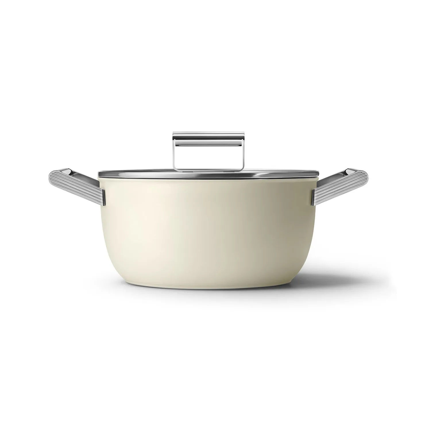 Smeg 50's style gryde keramisk Ø24 cm, Cream Smeg