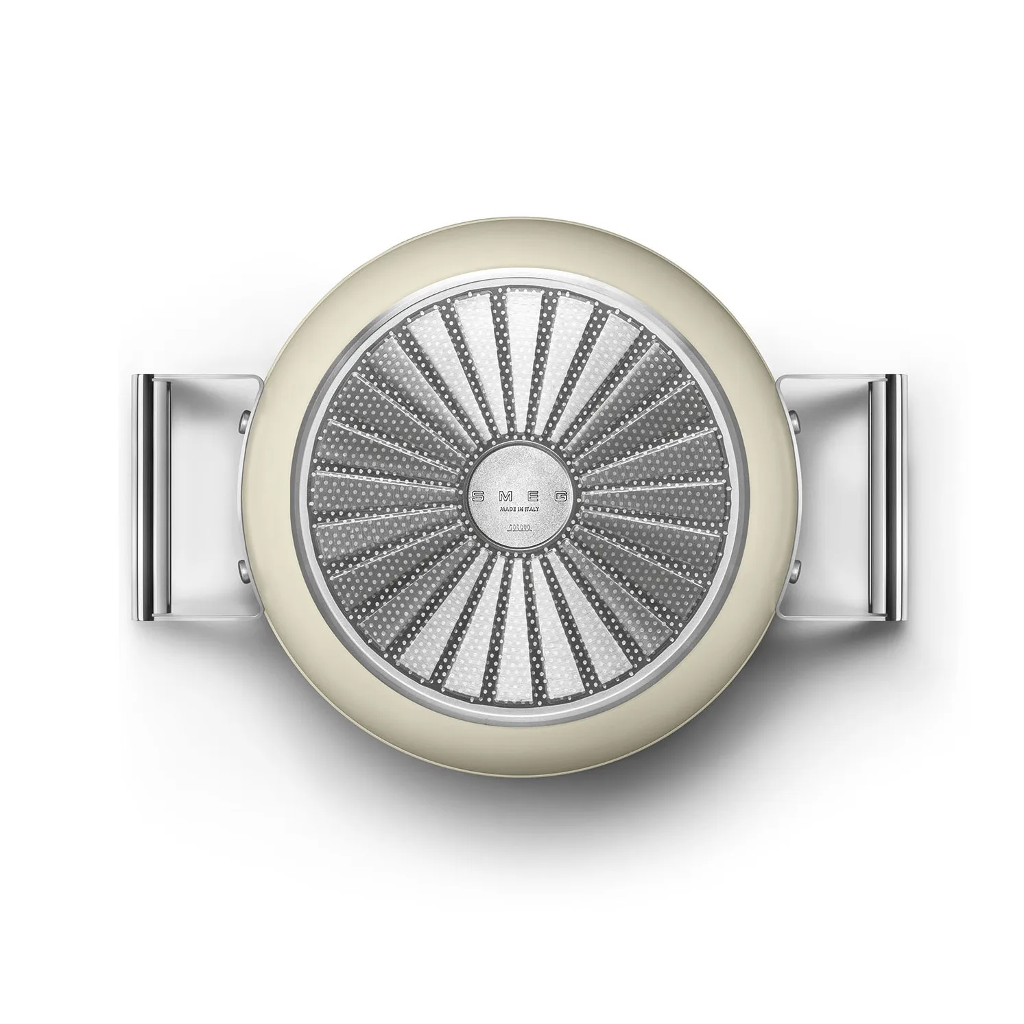 Smeg 50's style gryde keramisk Ø24 cm, Cream Smeg