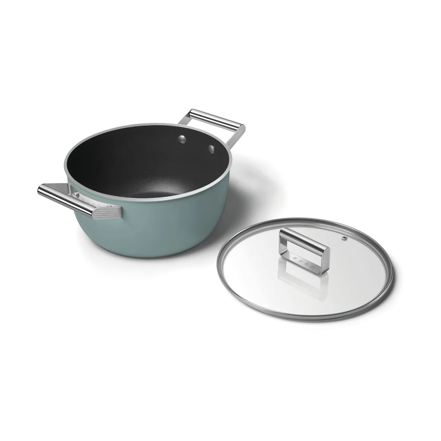 Smeg 50's style gryde keramisk Ø24 cm, Emerald green Smeg