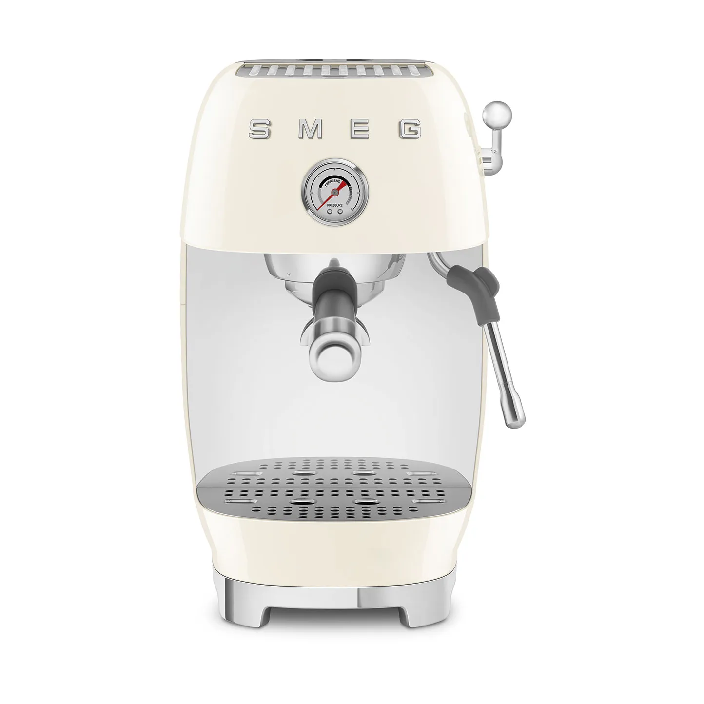 Smeg 50's style halvautomatisk espressomaskine ECF03, Creme Smeg