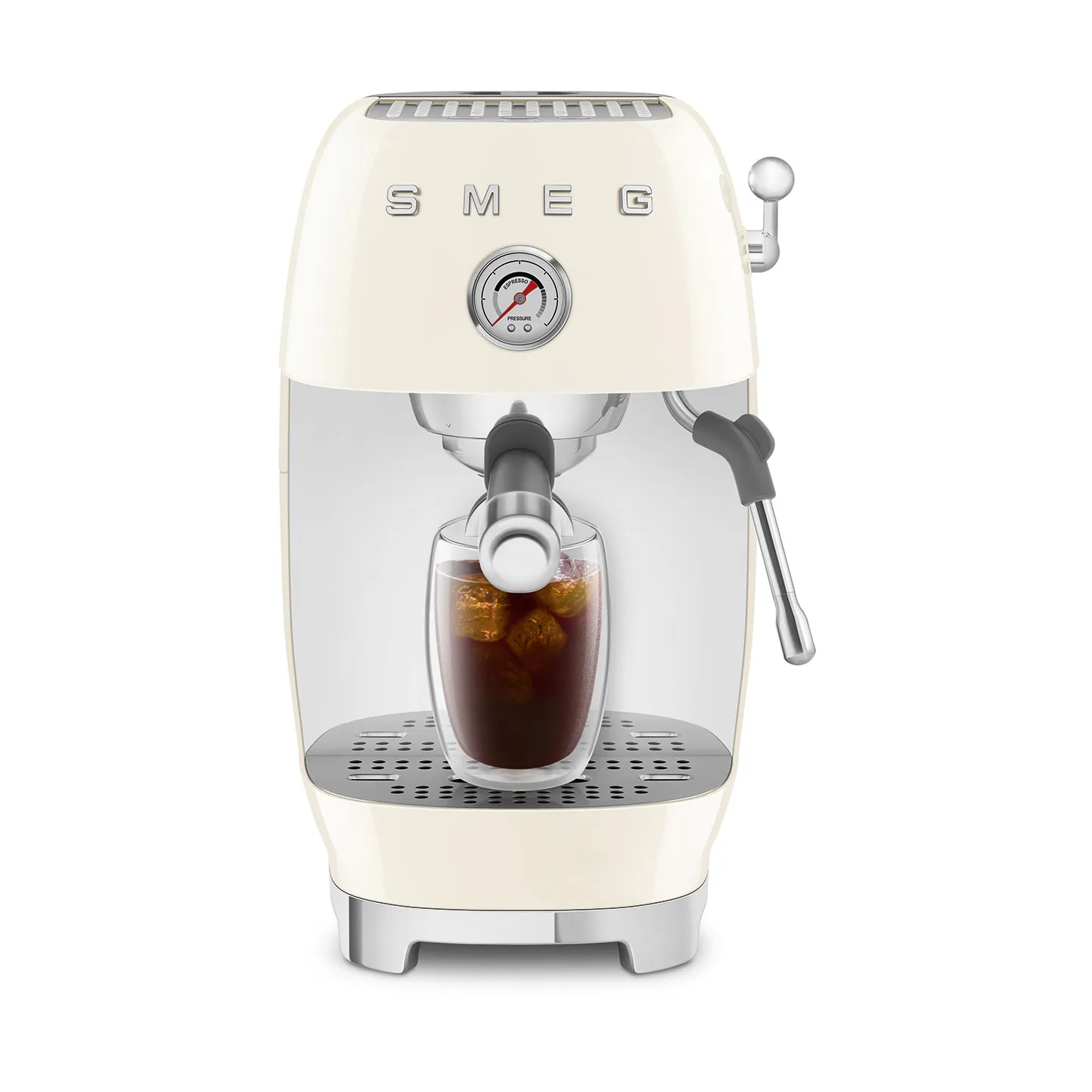 Smeg 50's style halvautomatisk espressomaskine ECF03, Creme Smeg