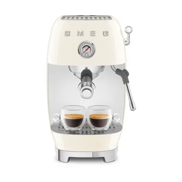 Smeg 50's style halvautomatisk espressomaskine ECF03 - Creme - Smeg