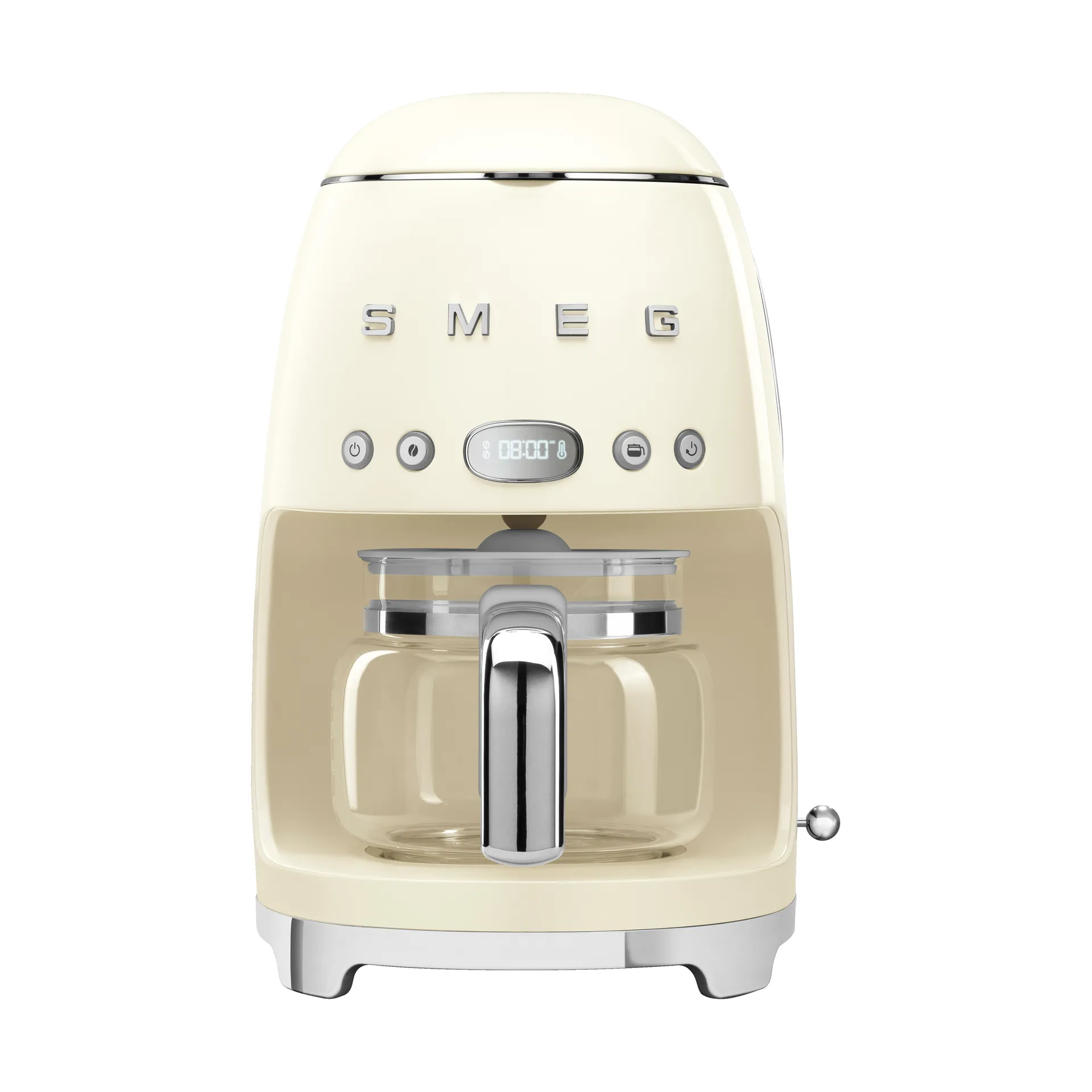 Smeg 50's Style kaffemaskine 10 kopper, Crème hvid Smeg