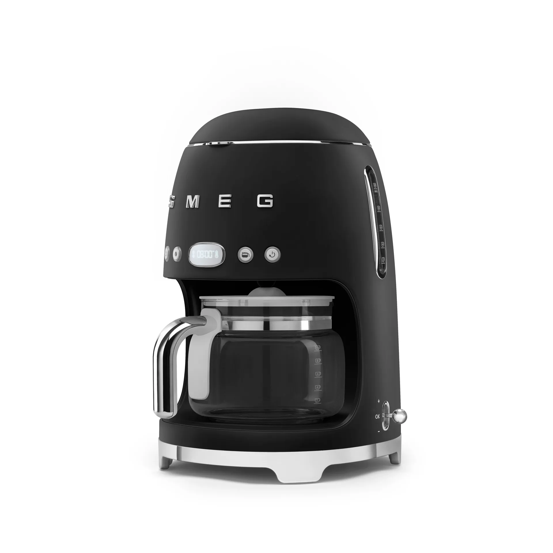 Smeg 50's Style kaffemaskine 10 kopper, Matt black Smeg